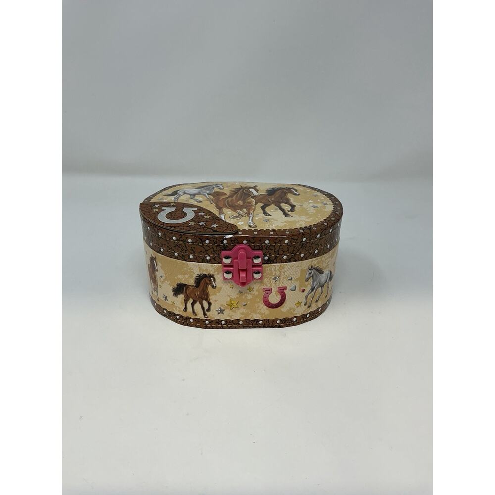 Hot Focus Dashing Horse Musical Jewelry Box with Dancing Horse Plays Music CUTE